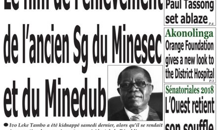 Cameroun: Journal Emergence parution du 19 Mars 2018