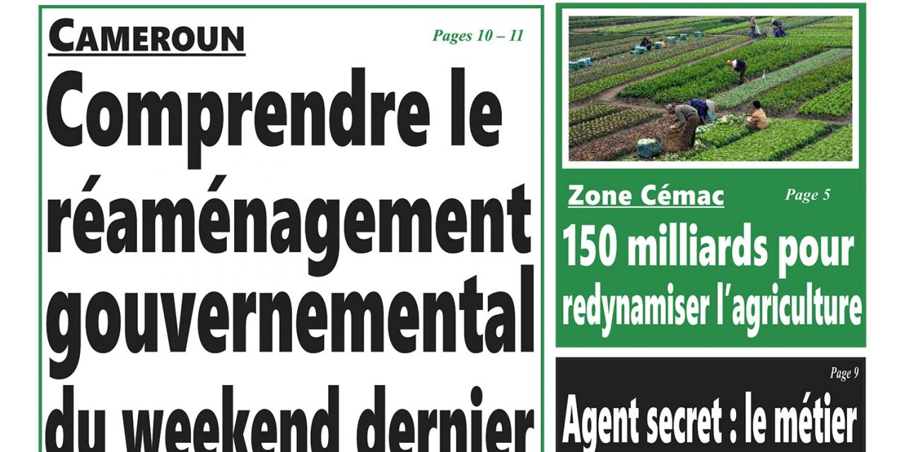 Cameroun: journal Intégration parution du lundi 5 mars 2018