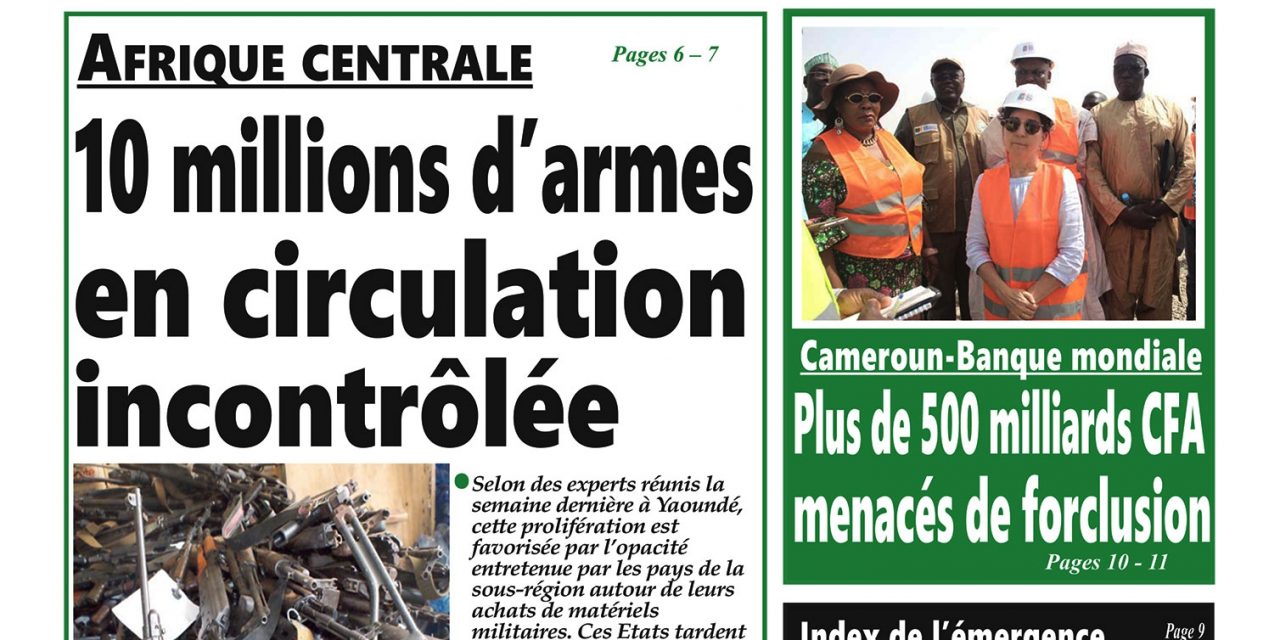 Cameroun: journal Intégration parution du lundi 12 mars 2018