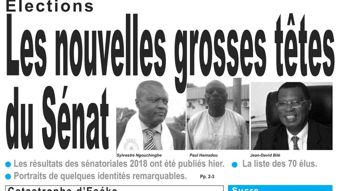 Cameroun : journal LeJour, parution du 06 Avril 2018