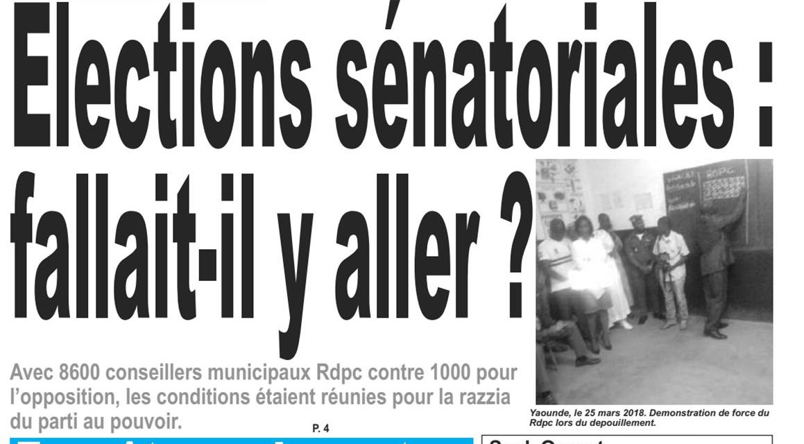 Cameroun : journal LeJour, parution du 09 Mai 2018