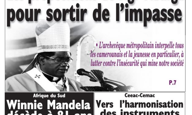 Cameroun : journal Le Messager, parution du 03 Avril 2018