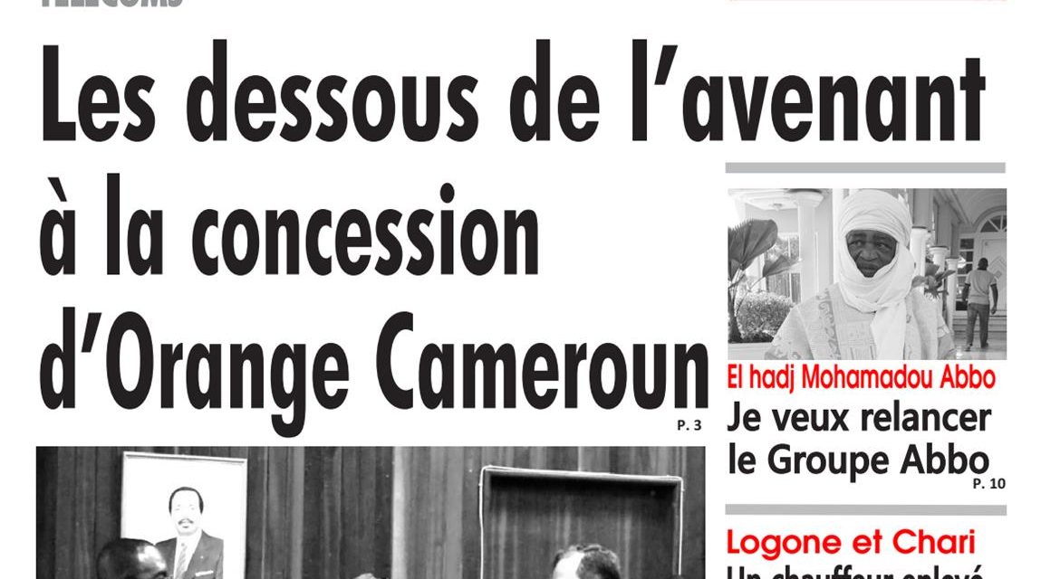 Cameroun : journal L’œil du Sahel, parution du 11 Avril 2018
