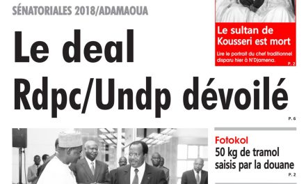 Cameroun : journal L’œil du Sahel, parution du 13 Avril 2018