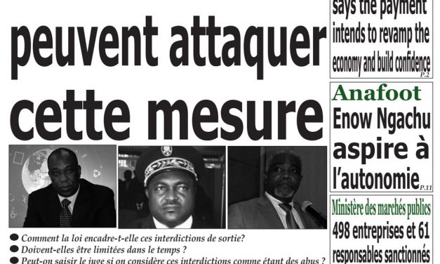 Cameroun : journal Emergence, parution du 10 Avril 2018