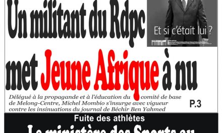 Cameroun : journal InfoMatin, parution du 12 Avril 2018