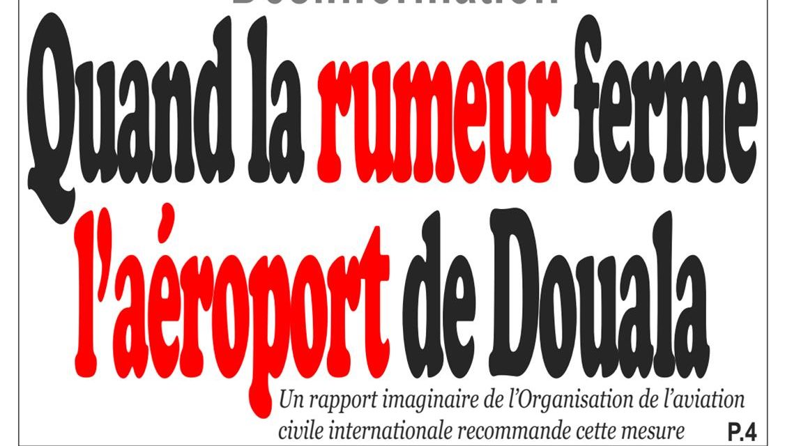 Cameroun : journal InfoMatin, parution du 18 Avril 2018