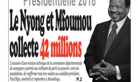 Cameroun : Journal infomatin quotidien parution 11 septembre 2018