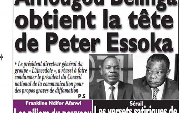 Cameroun : Journal messager parution 05 septembre 2018