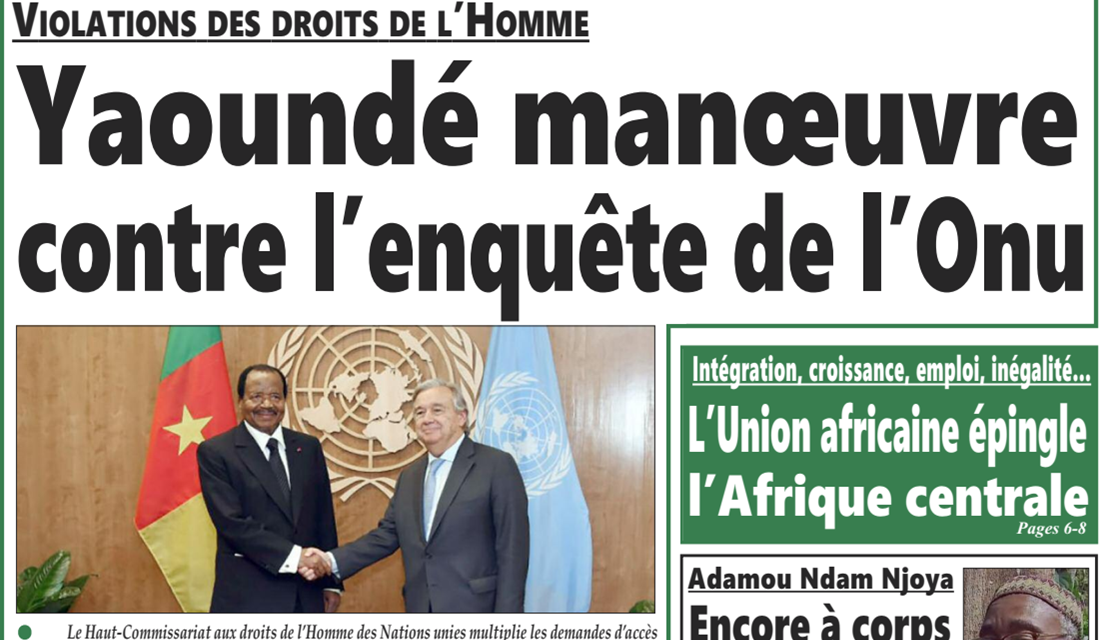 Cameroun: journal intégration parution du 13 août 2018