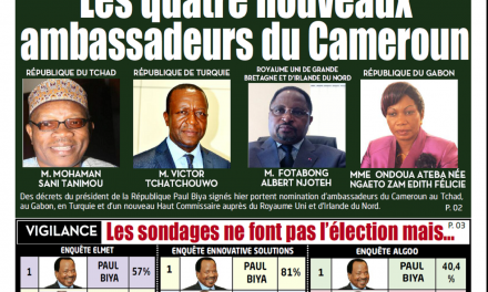 Cameroun : Journal L’essentiel parution 19 septembre 2018