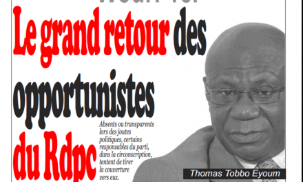 Cameroun : Journal Infomatin parution 26 octobre 2018