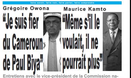 Cameroun : Journal le journal parution 04 octobre 2018