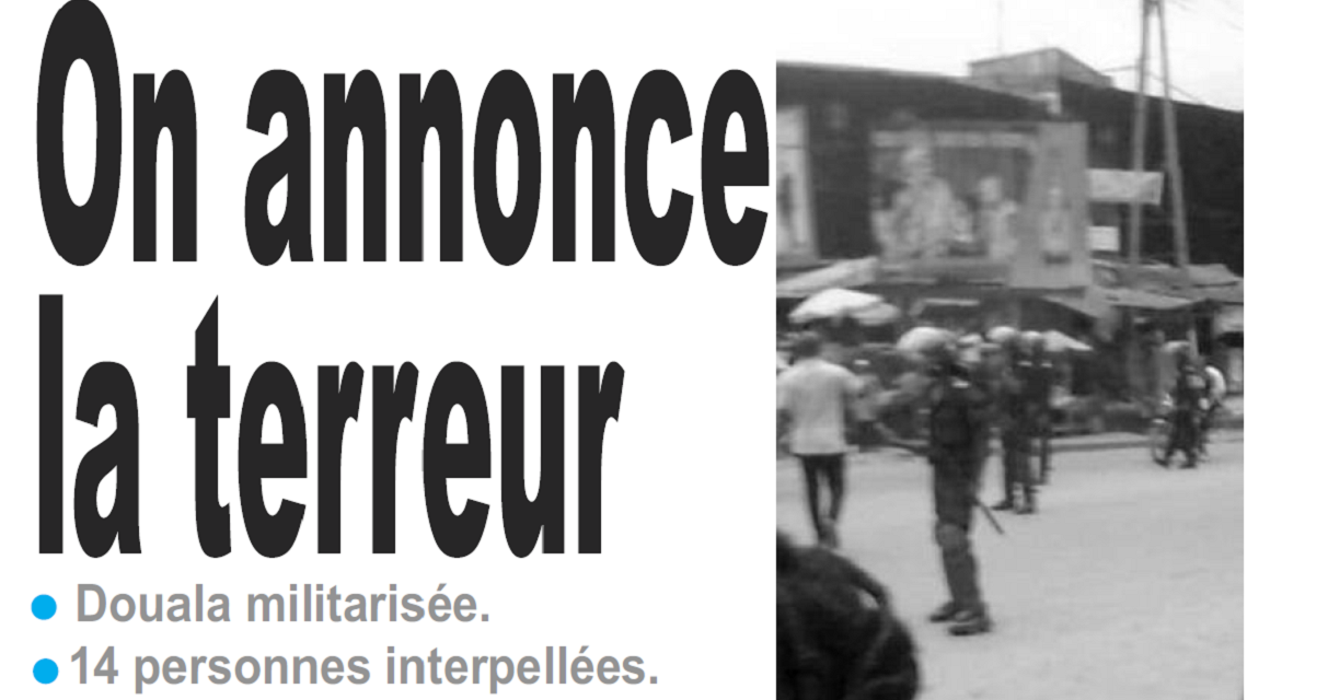 Cameroun : Journal le jour parution 22 octobre 2018