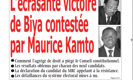 Cameroun : Journal Kalara parution 24 octobre 2018