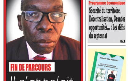 Cameroun : Journal Essingan parution 20 novembre 2018