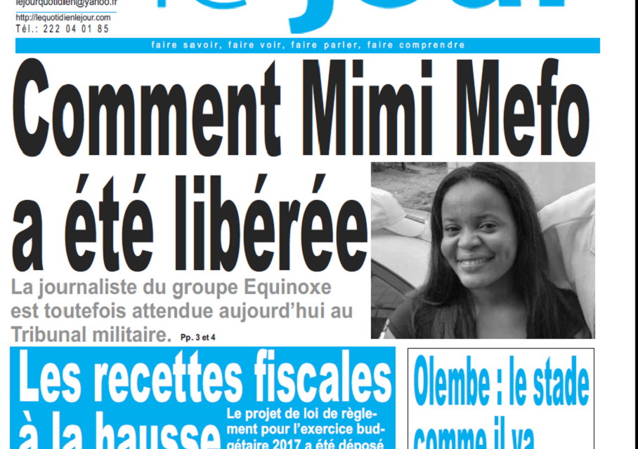 Cameroun : Journal le jour parution 12 novembre 2018