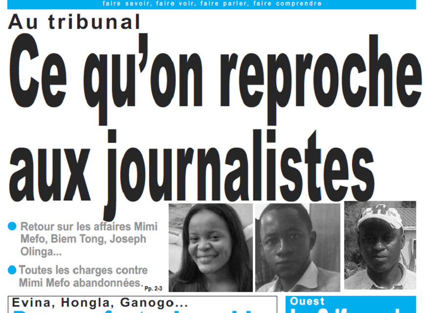 Cameroun : Journal le jour parution 13 novembre 2018