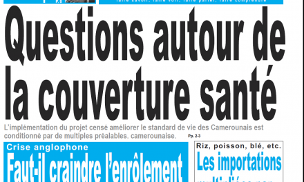Cameroun : Journal le jour parution 16 novembre 2018