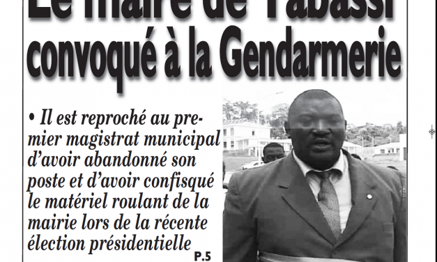 Cameroun : Journal Le messager parution 21 novembre 2018