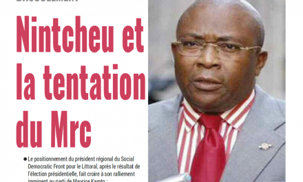 Cameroun : Journal Mutations parution 14 novembre 2018