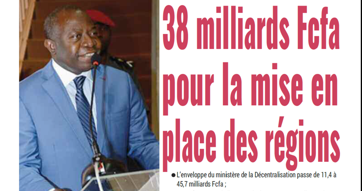 Cameroun : Journal Mutations parution 20 novembre 2011