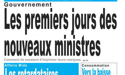 Cameroun : Journal le jour, parution du vendredi 19 Janvier 2019