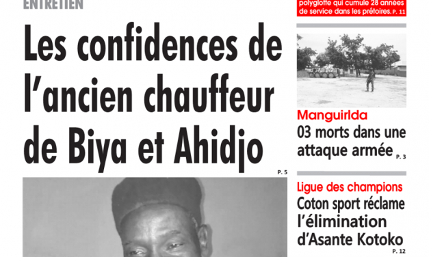 Cameroun : Journal émergence, parution du mardi 22 Janvier 2019