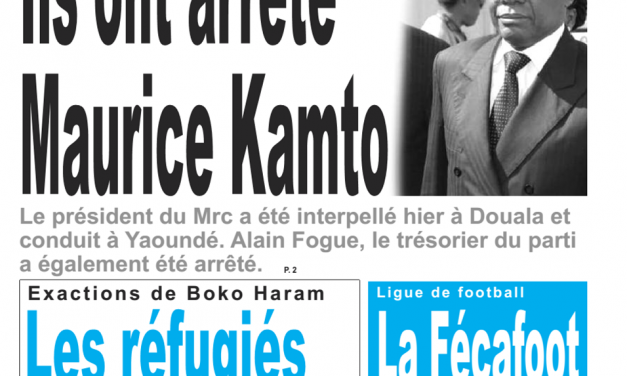 Cameroun : Journal le jour, parution du mardi 29 Janvier 2019