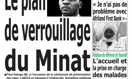 Cameroun : Journal émergence, parution du mardi 22 Janvier 2019