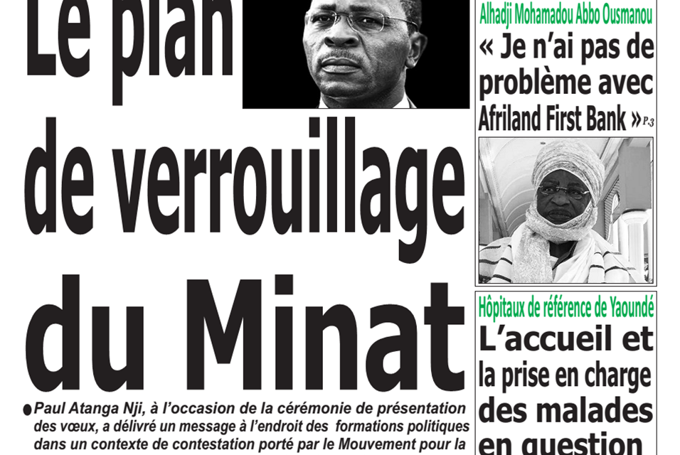 Cameroun : Journal émergence, parution du mardi 22 Janvier 2019