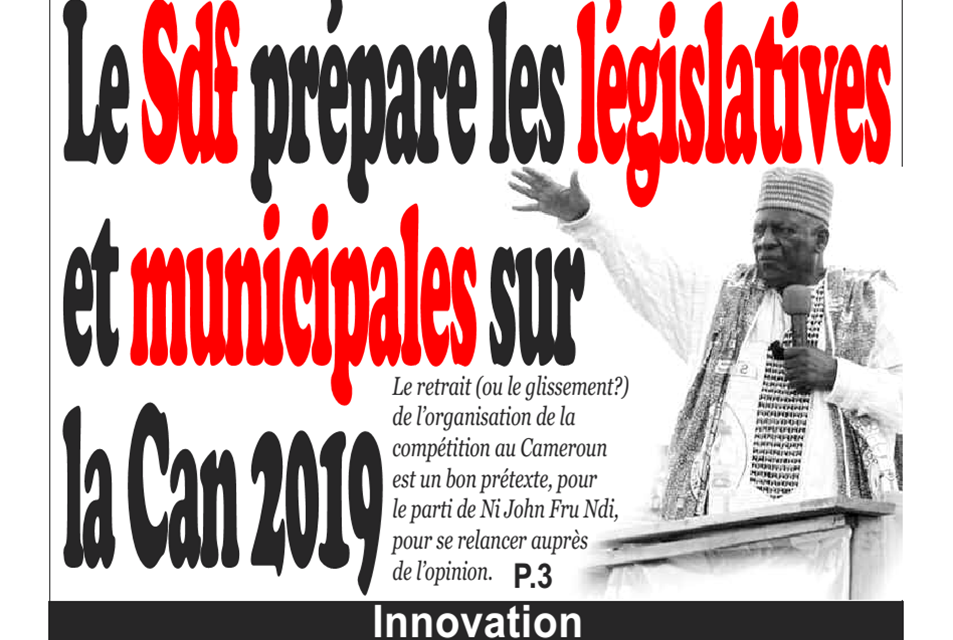 ameroun : Journal infomatin, parution du mardi 22 Janvier 2019