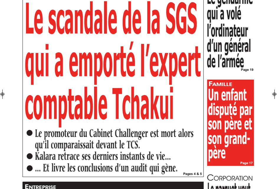 Cameroun : Journal kalara, parution du 25 Janvier 2019