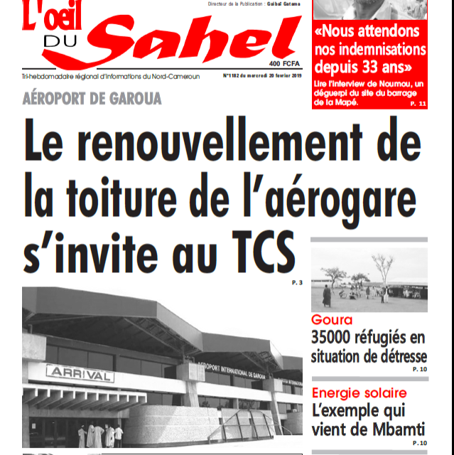 Cameroun : L’œil du sahel du 20 Février 2019