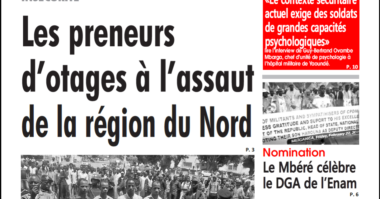 Cameroun : journal l’œil du sahel du 25 Février 2019