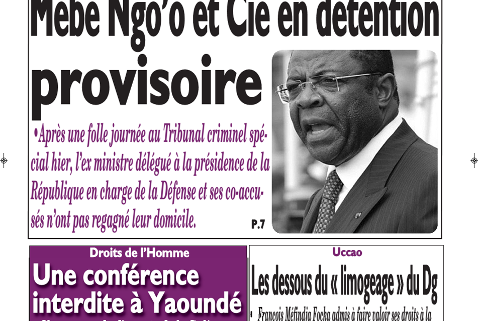 Cameroun: journal le messager du 4 mars 2019