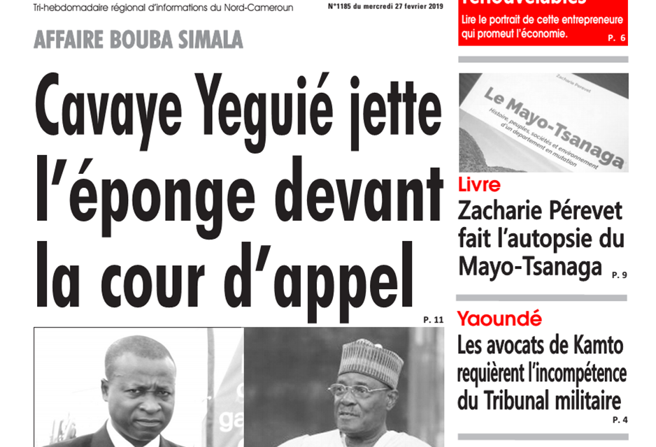 Cameroun: journal l’œil du sahel du 27 Février 2019