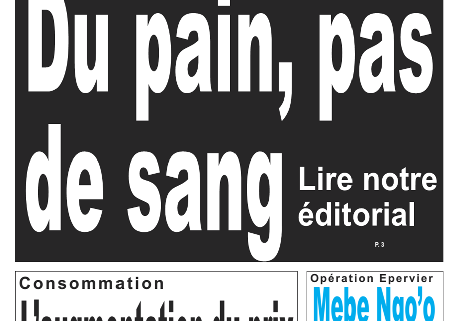 Cameroun: journal le jour du 7 mars 2019