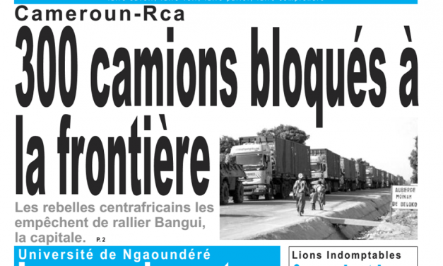 Cameroun: journal le jour du 15 mars 2019