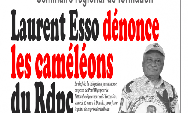 Cameroun: journal infomatin du 18 mars 2019